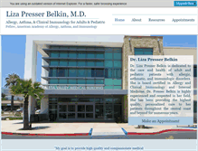 Tablet Screenshot of drpresserbelkin.com